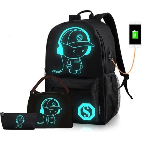Backpack for Teen Boys, Anime Backpack Casual Daypack for Travel
